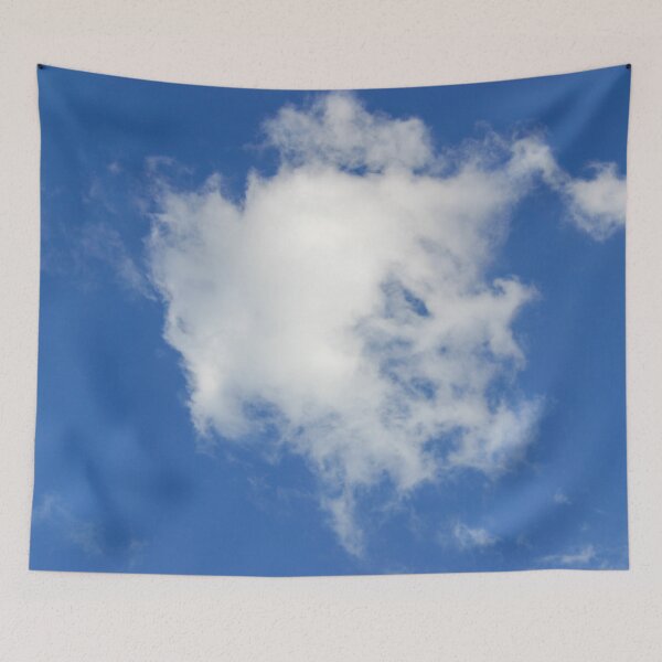 Item preview, A white fluffy cloud drifts through a dreamy blue sky designed and sold by James-Cole.