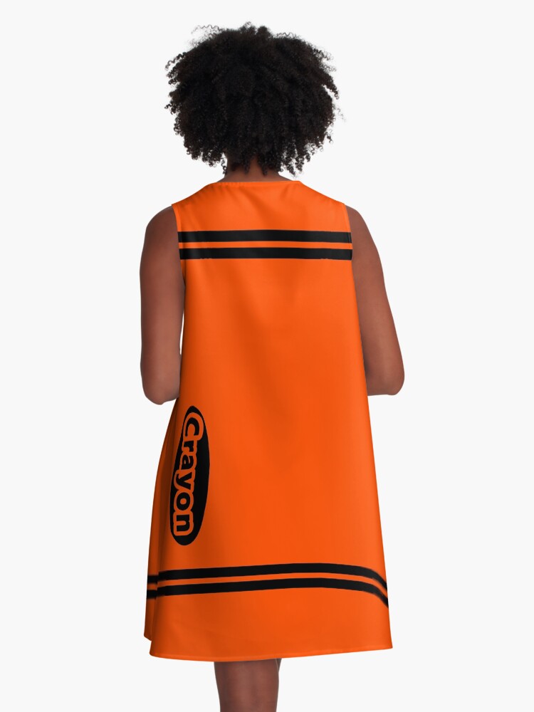 Thumbnail 3 of 4, A-Line Dress, Orange Crayon Costume designed and sold by that5280lady.
