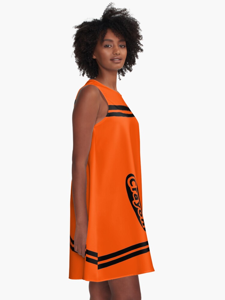 Thumbnail 2 of 4, A-Line Dress, Orange Crayon Costume designed and sold by that5280lady.
