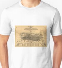 Vintage Pictorial Map of San Francisco (1875) Unisex T-Shirt