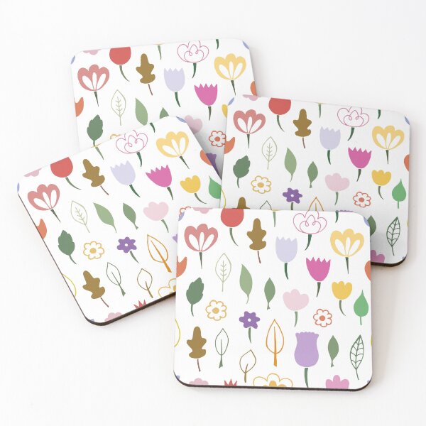 Item preview, Floral and Leaf Pattern on white background designed and sold by SpiritLiving.