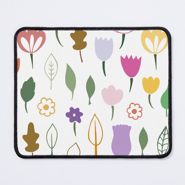 Item preview, Floral and Leaf Pattern on white background designed and sold by SpiritLiving.