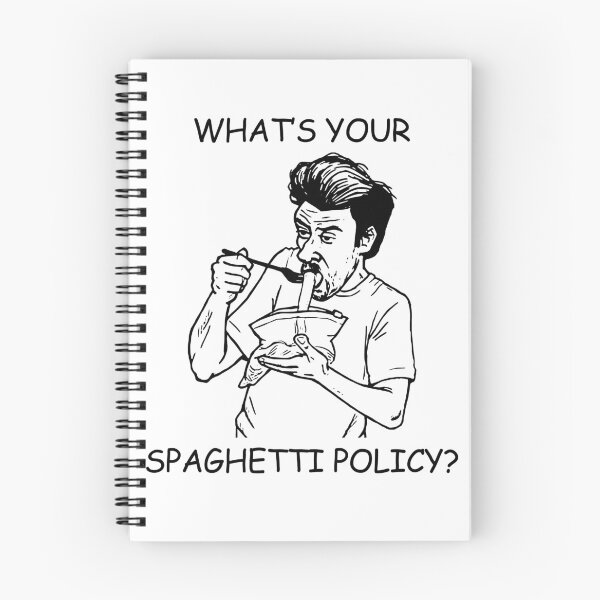Item preview, What's Your Spaghetti Policy? Black And White Design designed and sold by ShirleyFelix8.