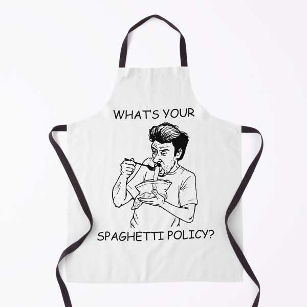 Item preview, What's Your Spaghetti Policy? Black And White Design designed and sold by ShirleyFelix8.