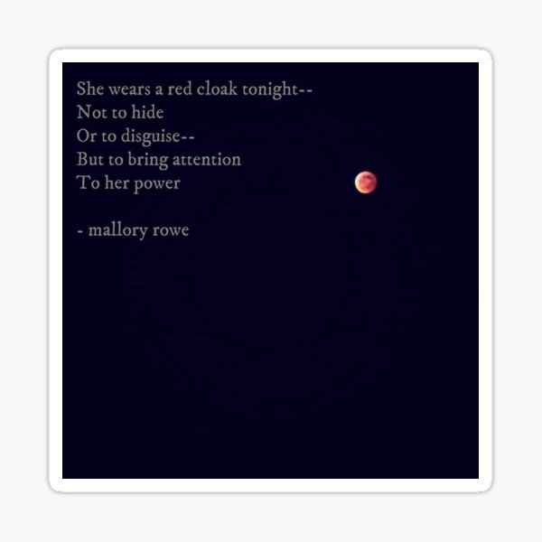 Red Cloak Sticker