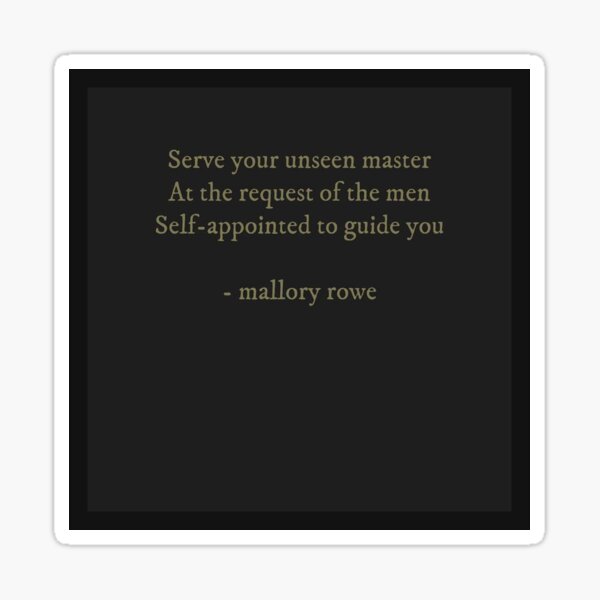 Unseen Master Sticker