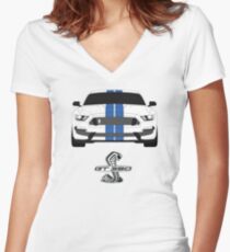 Shelby GT350 Women's Fitted V-Neck T-Shirt