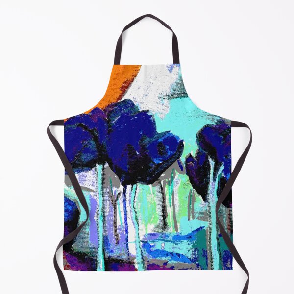 Item preview, Original art Blue Trees designed and sold by SueHolmArt.