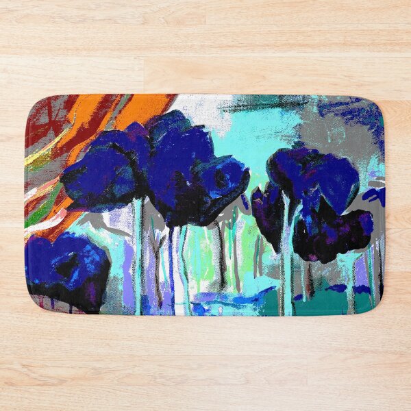 Item preview, Original art Blue Trees designed and sold by SueHolmArt.