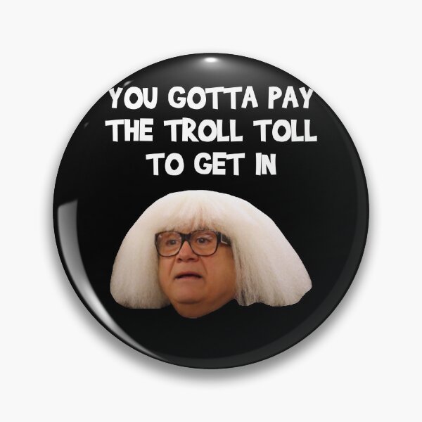 Item preview, White And Black Design You Gotta Pay The Troll Toll To Get In designed and sold by ShirleyFelix8.