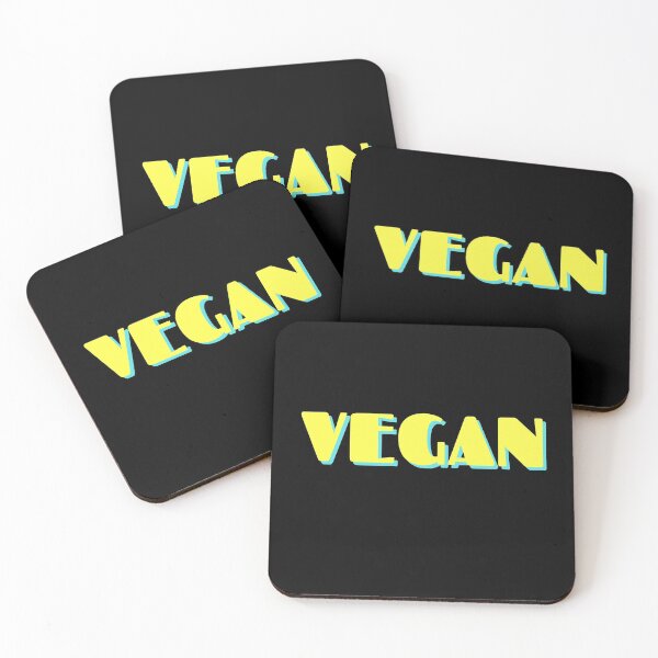 Item preview, Vegan Retro Yellow Turquoise Edition designed and sold by Vegginitup.