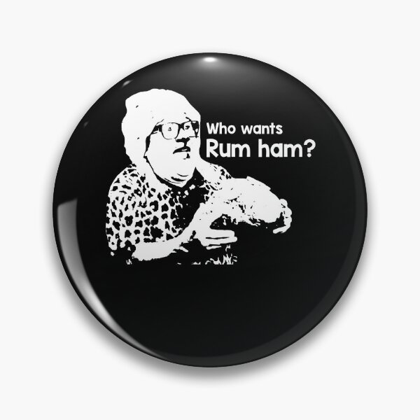 Item preview, White And Black Design Who Wants Rum Ham? designed and sold by ShirleyFelix8.
