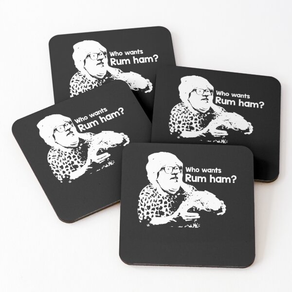 Item preview, White And Black Design Who Wants Rum Ham? designed and sold by ShirleyFelix8.