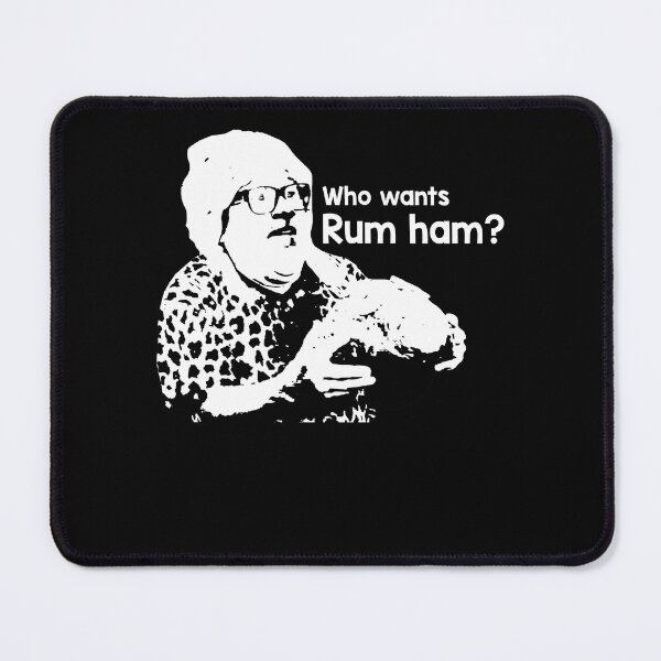 Item preview, White And Black Design Who Wants Rum Ham? designed and sold by ShirleyFelix8.