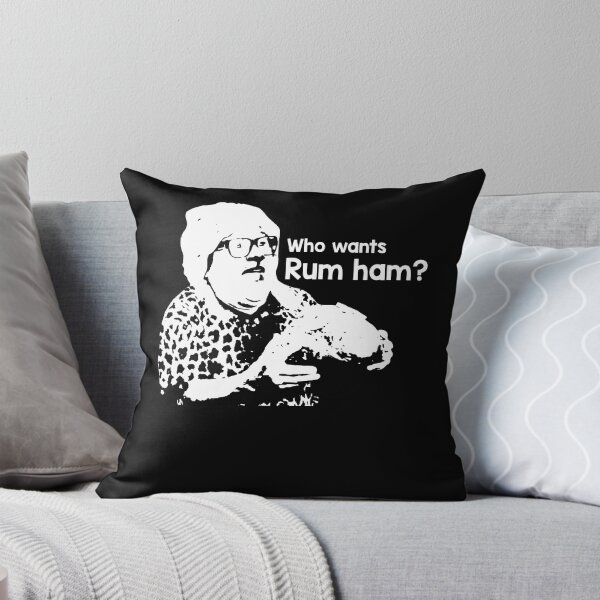 Item preview, White And Black Design Who Wants Rum Ham? designed and sold by ShirleyFelix8.
