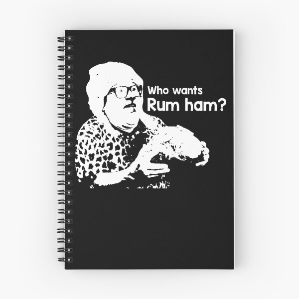 Item preview, White And Black Design Who Wants Rum Ham? designed and sold by ShirleyFelix8.