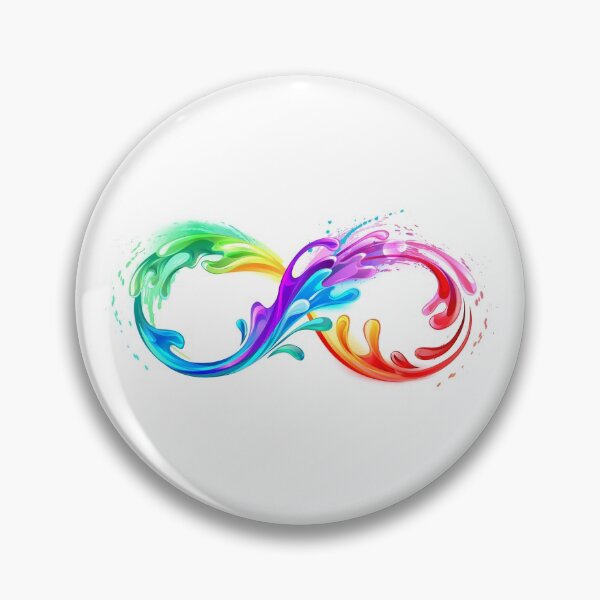 Item preview, Infinity Symbol with Rainbow Paint designed and sold by Blackmoon9.