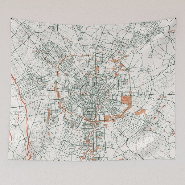 Item preview, Chengdu City Map of Sichuan, China - Bohemian designed and sold by deMAP.
