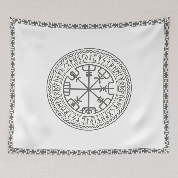 Item preview, Vikings Symbol Vegvisir Runic Viking Compass Vikings designed and sold by Dog-T-Shirts.