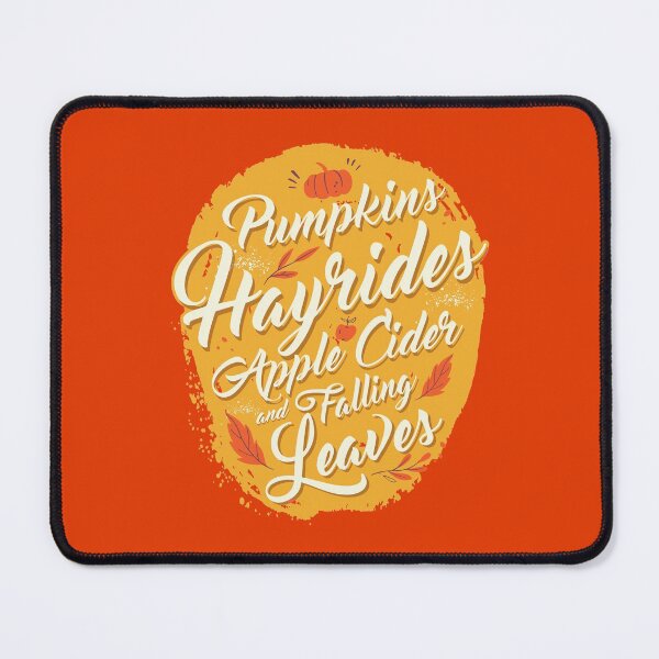 Item preview, Pumpkins Hayrides Apple Cider and Falling Leaves. designed and sold by 9Hobb.