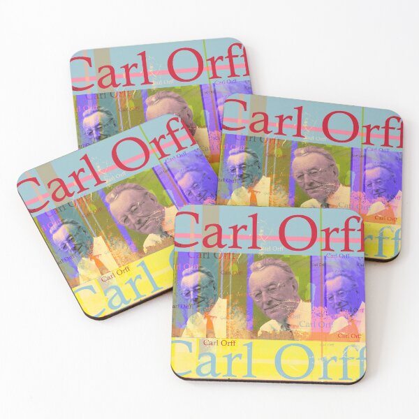 Item preview, Carl Orff, aesthetic portrait, famous musician designed and sold by Mauswohn.