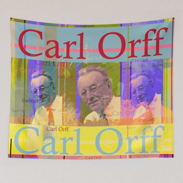 Item preview, Carl Orff, aesthetic portrait, famous musician designed and sold by Mauswohn.