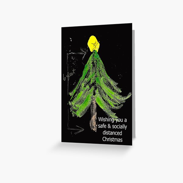 SOCIALLY DISTANT CHRISTMAS Greeting Card