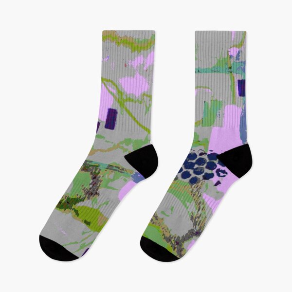Item preview, Original abstract art Rushy Lagoon greens designed and sold by SueHolmArt.