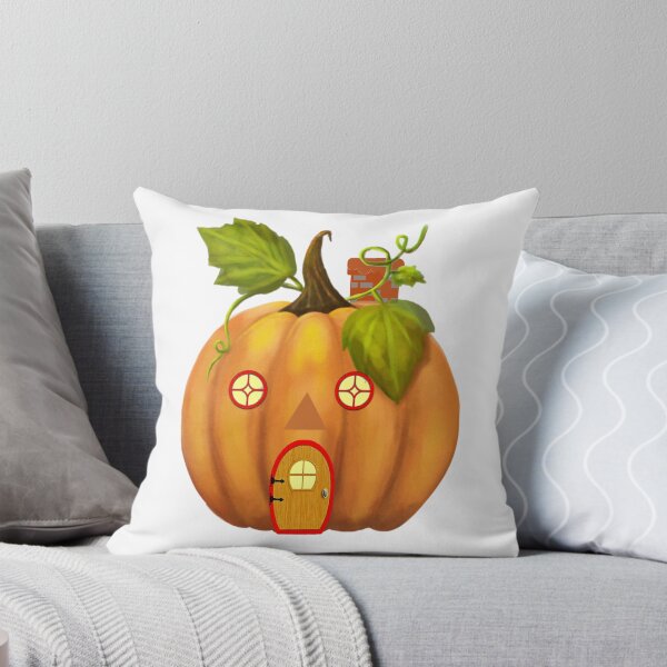 Item preview, pumpkin house - enchanting fall designed and sold by Jessi-Sketches.