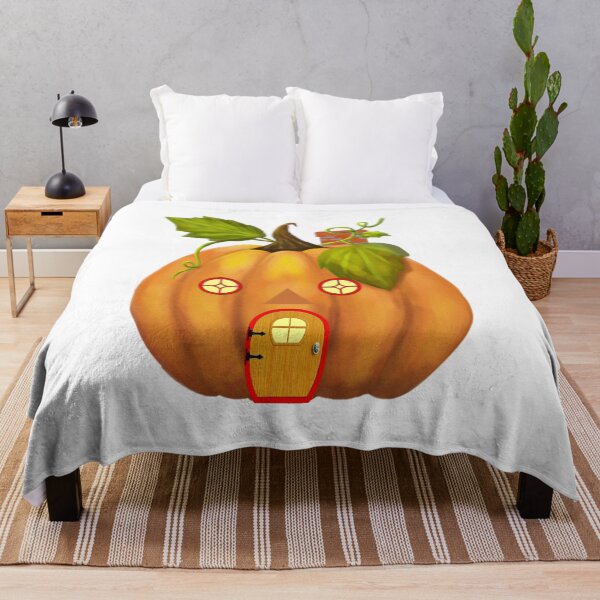 Item preview, pumpkin house - enchanting fall designed and sold by Jessi-Sketches.