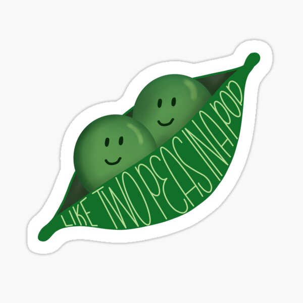 "Peas in a pod sticker" Sticker for Sale by LauraShields90 Redbubble