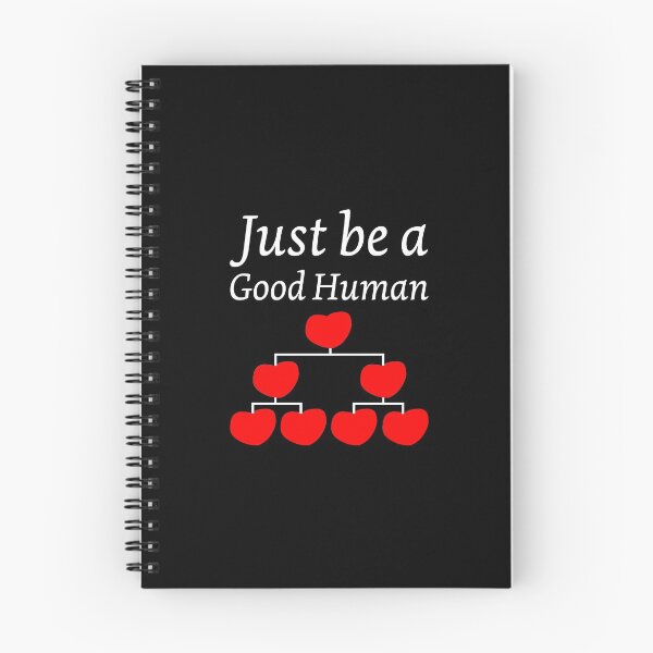 Item preview, Just be a Good Human Motivational and Inspiring Chain of Heart Design designed and sold by Artstastic.