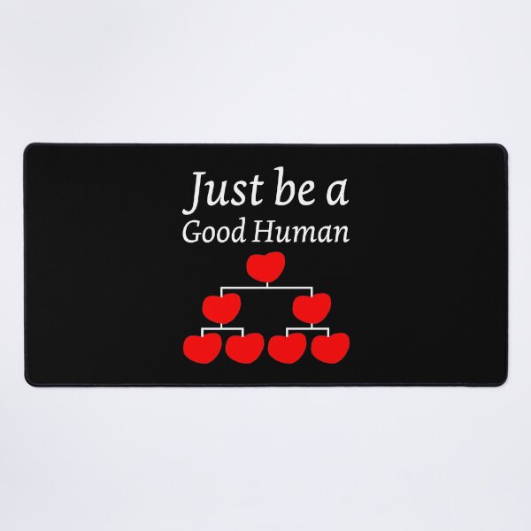 Item preview, Just be a Good Human Motivational and Inspiring Chain of Heart Design designed and sold by Artstastic.