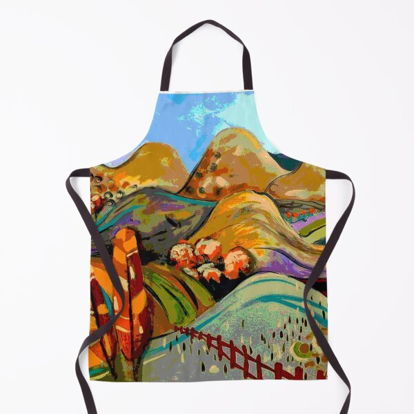 Item preview, Original art Colourful landscape 2 designed and sold by SueHolmArt.
