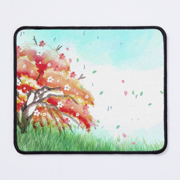 Item preview, Watercolor Spring Landscape designed and sold by Vector Scout Lab.