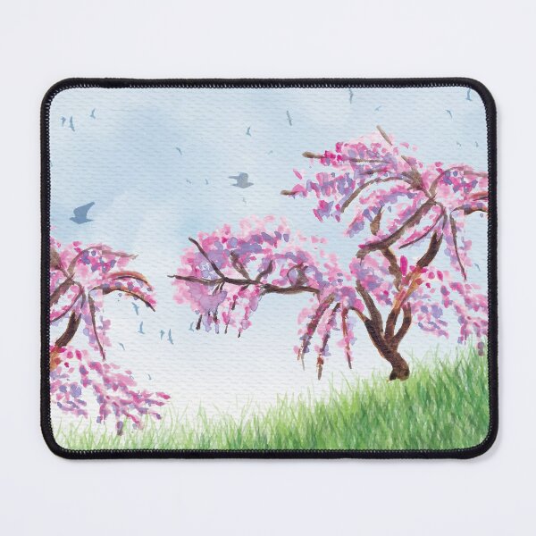 Item preview, Watercolor Spring Landscape designed and sold by Vector Scout Lab.