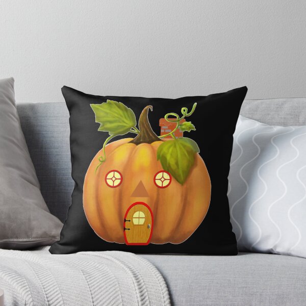Item preview, pumpkin house - enchanting fall designed and sold by Jessi-Sketches.