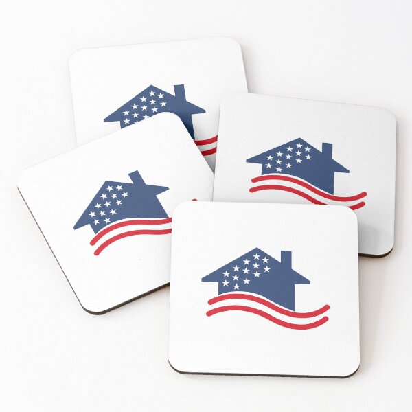 Item preview, Stars and Stripes American Home Clip Art designed and sold by SpiritLiving.