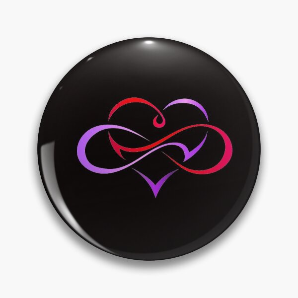 Item preview, Infinity Symbol Love Polyamory Heart Romantic Sign designed and sold by Hanna Kovalchuk.