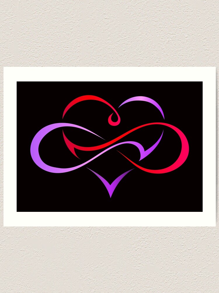 Infinity Symbol Love Polyamory Heart Romantic Sign Art Print For Sale By Maddoctor1981 Redbubble 4379