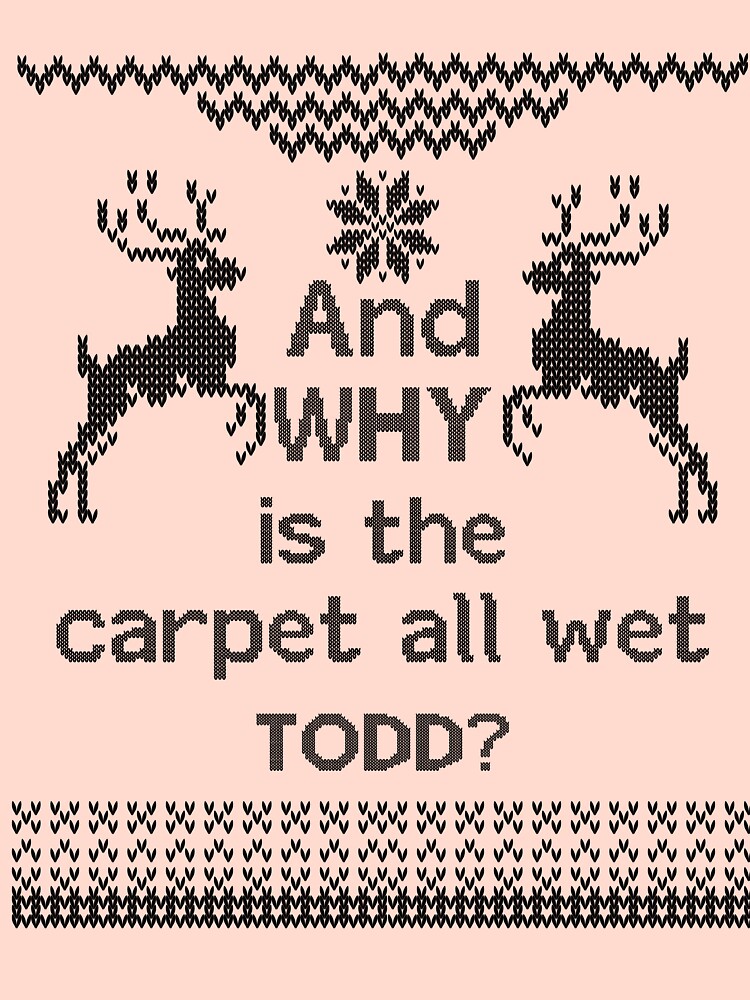 "And WHY is the carpet all wet TODD?" Pullover Hoodie for Sale by