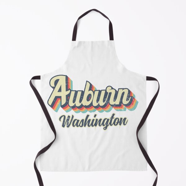 Item preview, Auburn City Washington Retro Vintage 70s rainbow designed and sold by Teelogic.