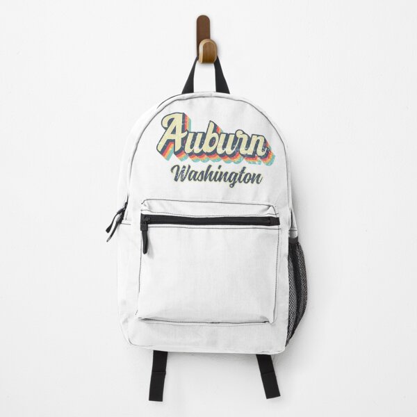 Item preview, Auburn City Washington Retro Vintage 70s rainbow designed and sold by Teelogic.