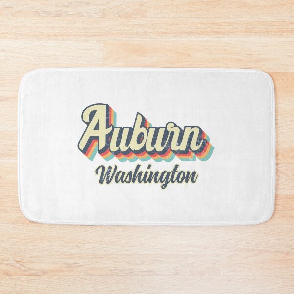 Item preview, Auburn City Washington Retro Vintage 70s rainbow designed and sold by Teelogic.