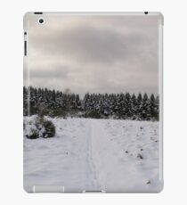 Footsteps in the snow iPad Case/Skin