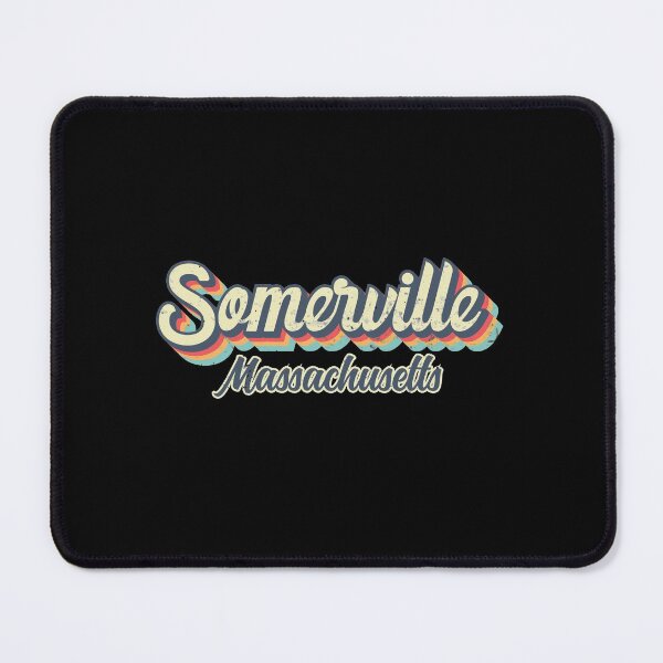 Item preview, Somerville City Massachusetts Retro Vintage 70s rainbow designed and sold by Teelogic.