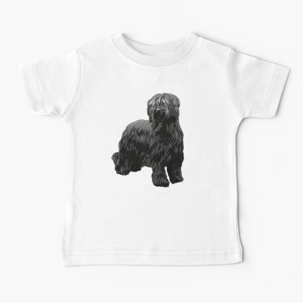 Briard Dog -Black Briard Baby T-Shirt