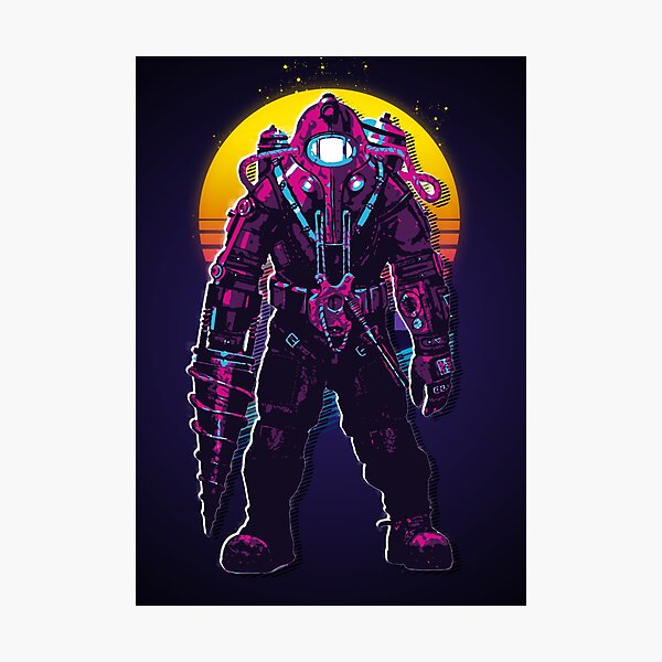 Item preview, Big Daddy - Bioshock *80s retro* designed and sold by MyRetroArt.