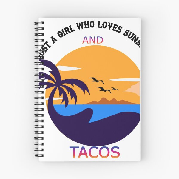 Item preview, JUST A GIRL WHO LOVES SUNSHINE AND TACOS designed and sold by Marakstore.