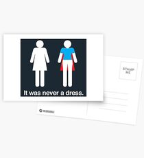 It was never a dress Postcards